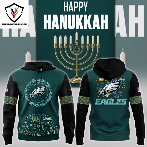 Happy Hanukkah Philadelphia Eagles Football Hoodie