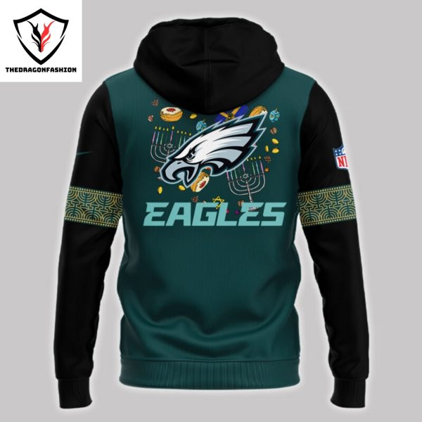 Happy Hanukkah Philadelphia Eagles Football Hoodie