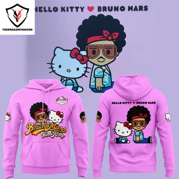 Hello Kitty x Bruno Mars Design Hoodie – Pink