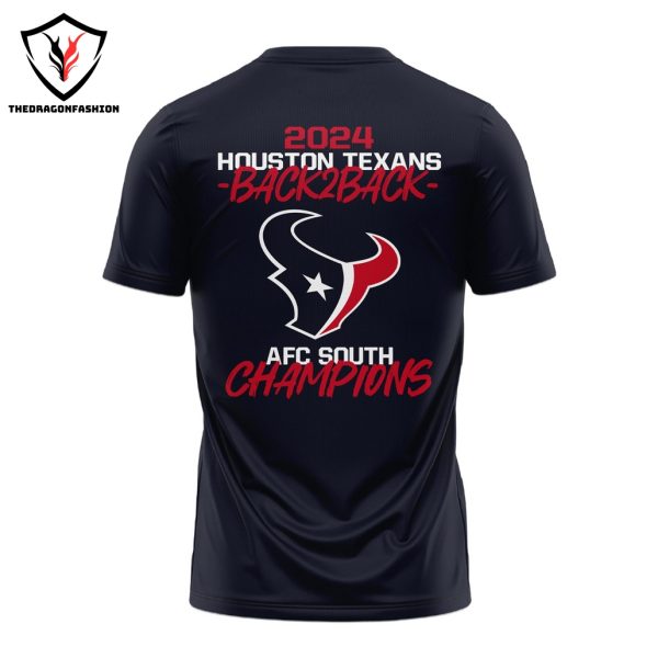 Houston Texans 2024 AFC South Division Champions 3D T-Shirt