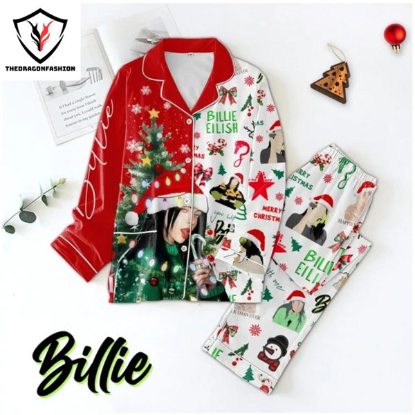 I Love Billie Eilish Merry Christmas Pajamas Set