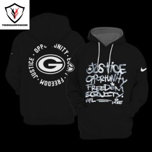 Justice Opportunity Equity Freedom Green Bay Packers Hoodie