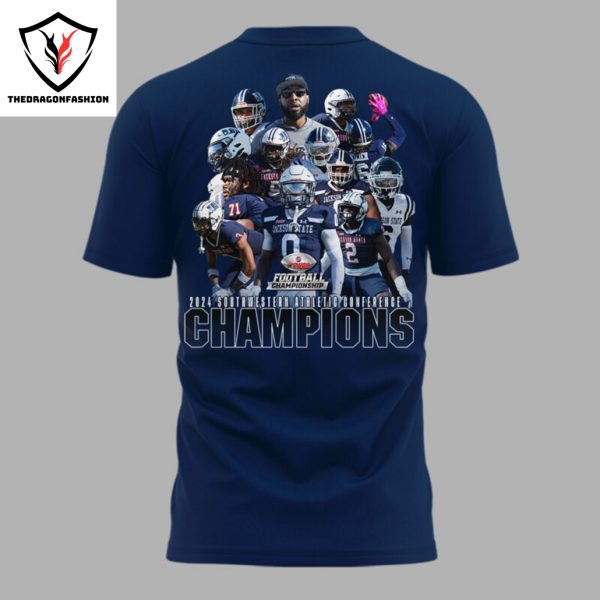 Jackson State Tigers 2024 SWAC Champions 3D T-Shirt