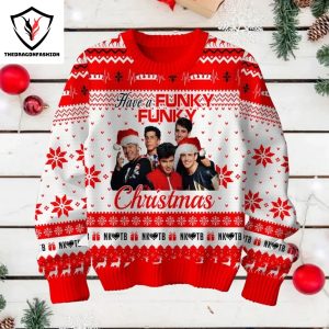 New Kids On The Block Have A Funky Funky Christmas Sweater