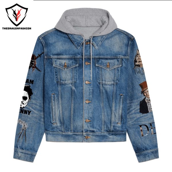 Johnny Depp Just Keep Moving For Ward Hooded Denim Jacket