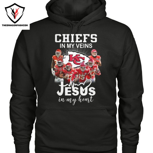 Kansas City Chiefs In My Veins Jesus In My Heart Unisex T-Shirt