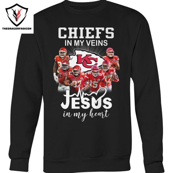 Kansas City Chiefs In My Veins Jesus In My Heart Unisex T-Shirt