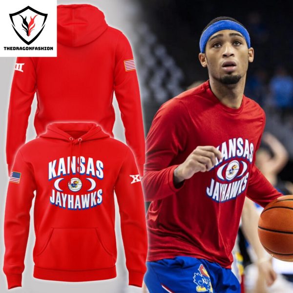 Kansas Jayhawks Basketball Hoodie – Red