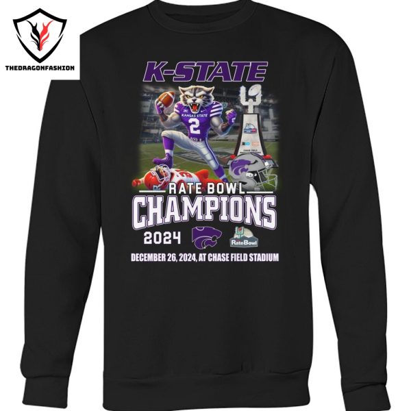 Kansas State Wildcats Rate Bowl Champions 2024 Unisex T-Shirt