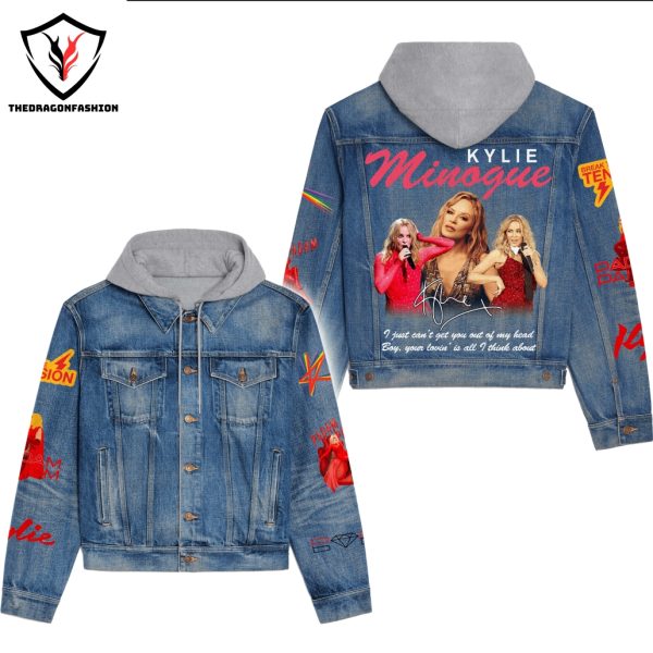 Kylie Minogue I Just Cant Get You Out Of My Head Signature Hooded Denim Jacket