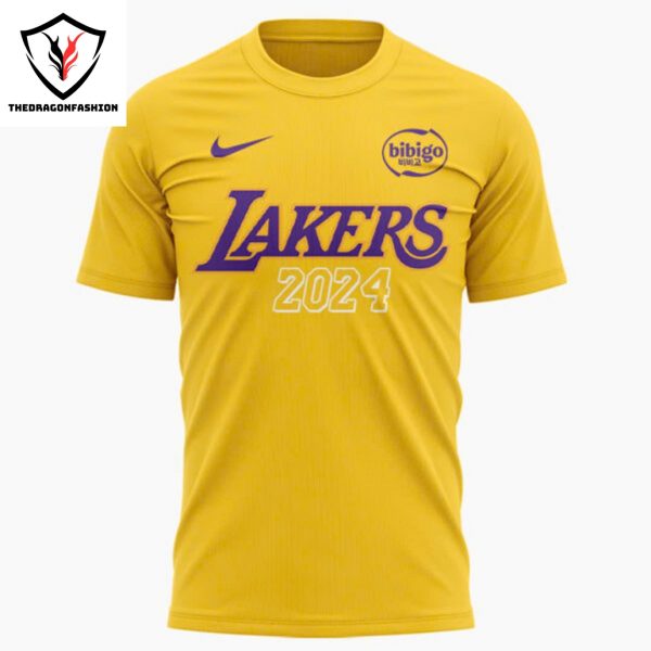 Los Angeles Lakers 2024 Comeback 3D T-Shirt – Gold