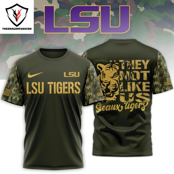 LSU Tigers They Not Like Us Geaux Tigers 3D T-Shirt