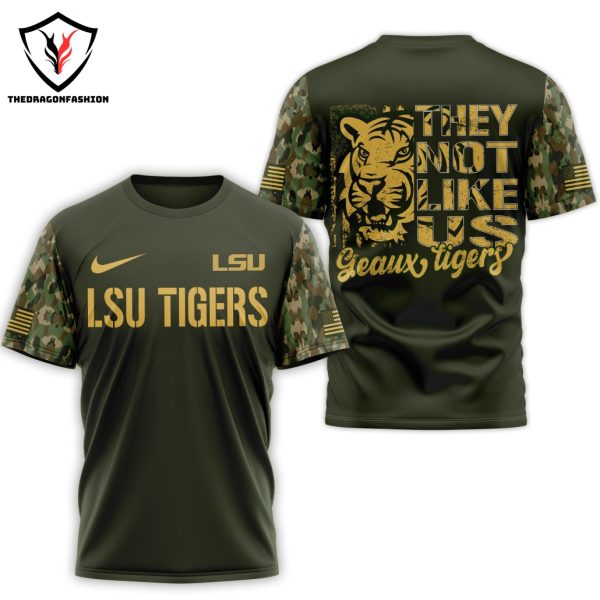 LSU Tigers They Not Like Us Geaux Tigers 3D T-Shirt