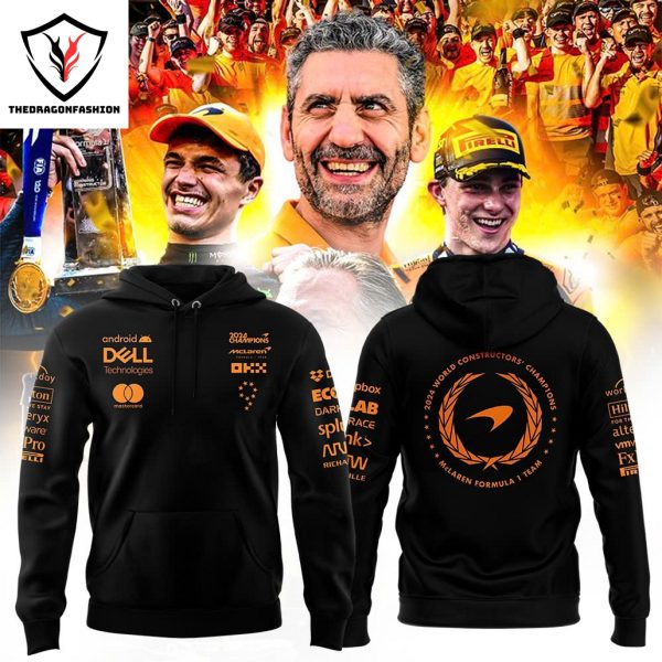 McLaren Formula 1 Team 2024 Champions Design Hoodie – Black