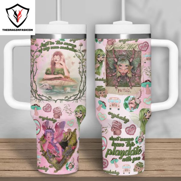 Melanie Martinez Cry Baby Tumbler With Handle And Straw