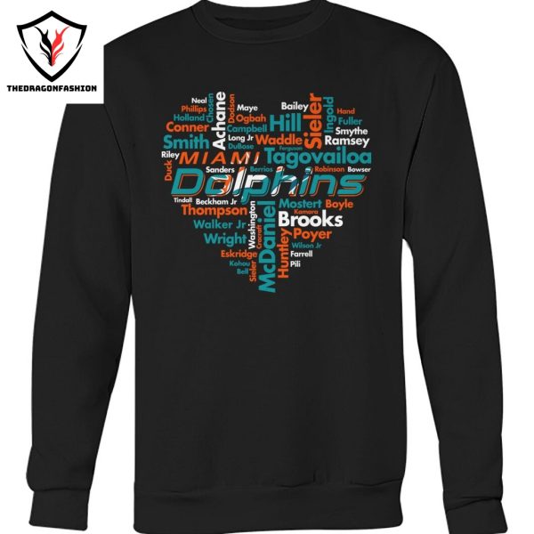 Miami Dolphins Love For Fan Unisex T-Shirt