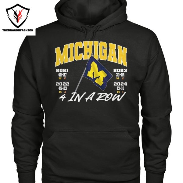 Michigan Wolverines 4 In A Row Unisex T-Shirt