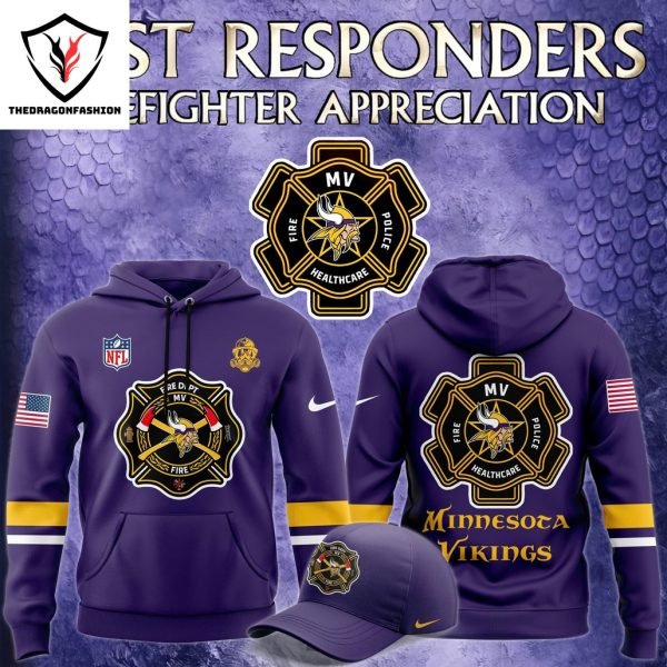 Minnesota Vikings x 2024 Firefighter Appreciation Night Hoodie