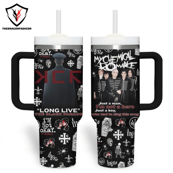 My Chemical Romance Long Live Tumbler With Handle And Straw