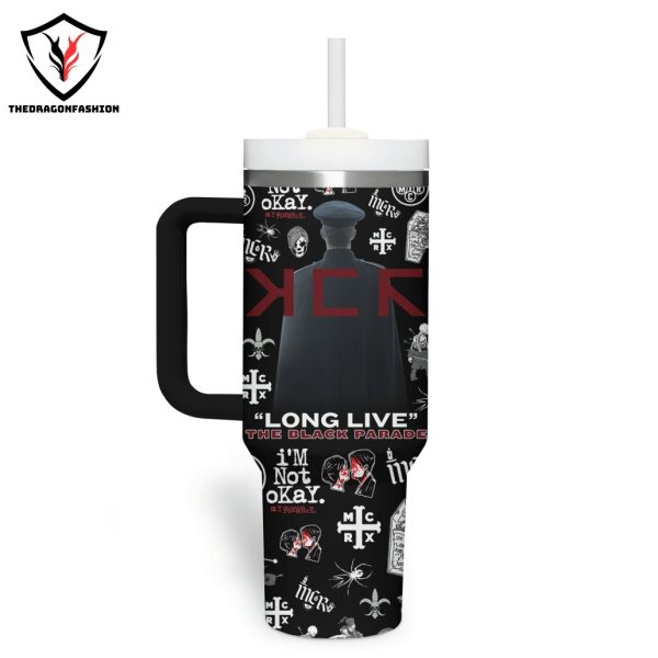 My Chemical Romance Long Live Tumbler With Handle And Straw