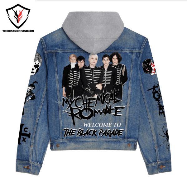 My Chemical Romance Welcome To The Black Parade Hooded Denim Jacket