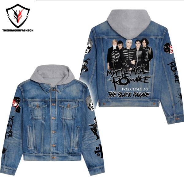 My Chemical Romance Welcome To The Black Parade Hooded Denim Jacket