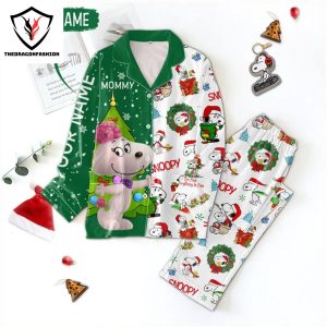 Personalized Mommy Snoopy Merry Christmas Pajamas Set