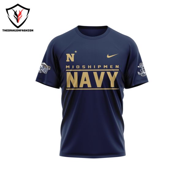 Navy Midshipmen Go Navy 3D T-Shirt