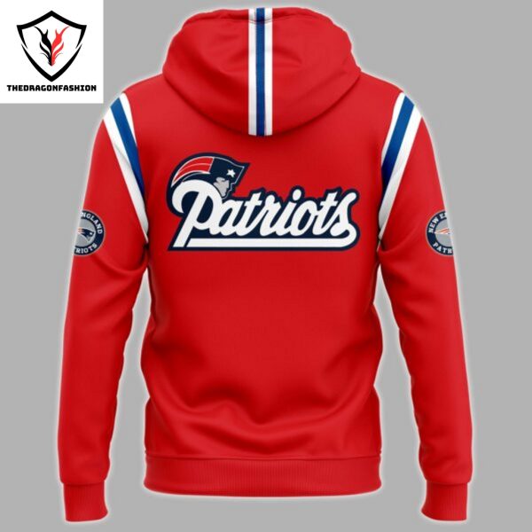 New England Patriots Throwback Threads Hoodie – Red