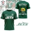 New York Jets Mustard Not Like Us 3D T-Shirt – Black