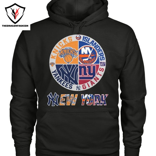 New York Knicks x New York Islanders x New York Yankees x New York Giants Unisex T-Shirt