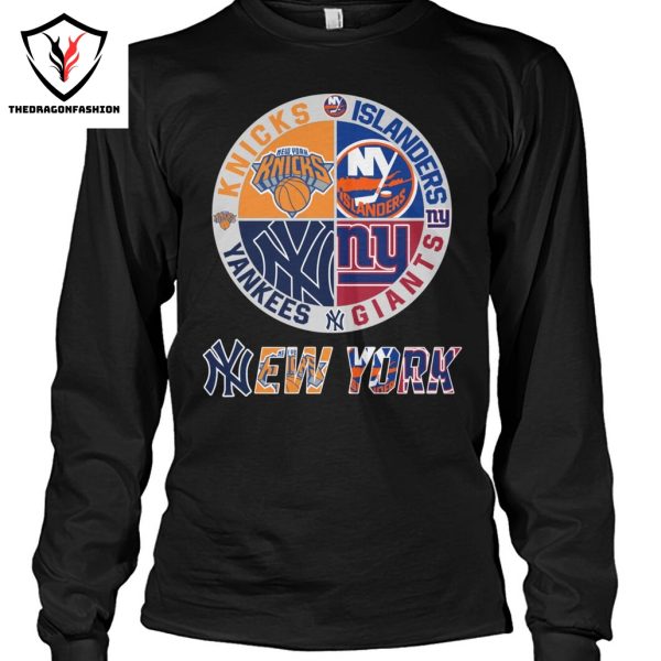 New York Knicks x New York Islanders x New York Yankees x New York Giants Unisex T-Shirt