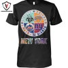 New York Knicks x New York Mets x New York Yankees x New York Jets x New York Giants x New York Rangers Unisex T-Shirt