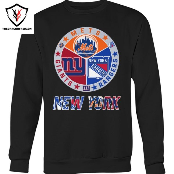 New York Mets x New York Rangers x New York Giants Unisex T-Shirt