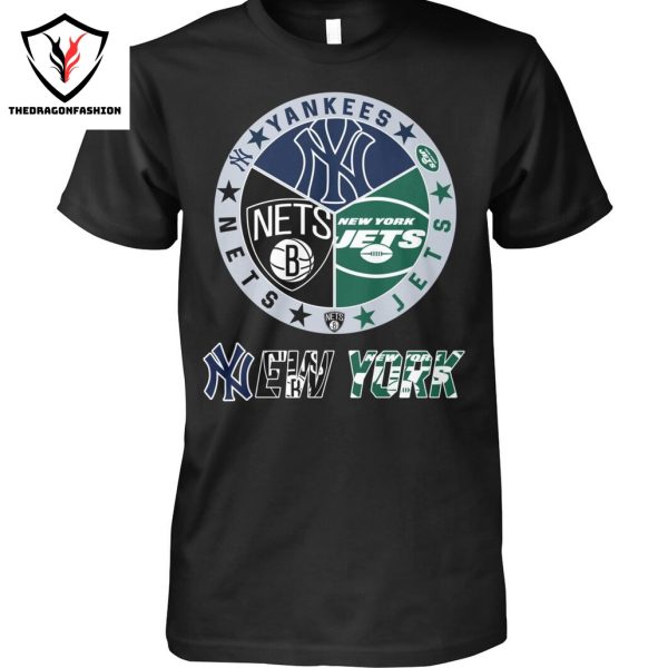 New York Yankees x New York Jets x Brooklyn Nets Unisex T-Shirt