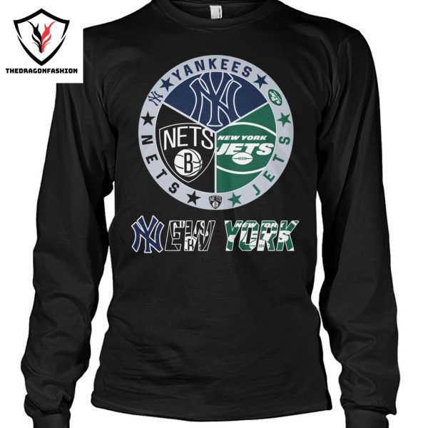 New York Yankees x New York Jets x Brooklyn Nets Unisex T-Shirt