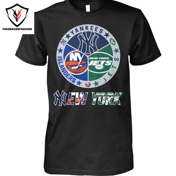 New York Yankees x New York Jets x New York Islanders Unisex T-Shirt