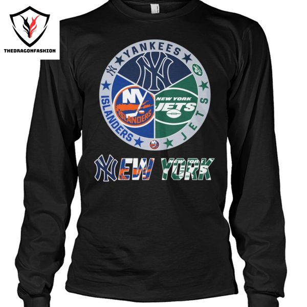 New York Yankees x New York Jets x New York Islanders Unisex T-Shirt