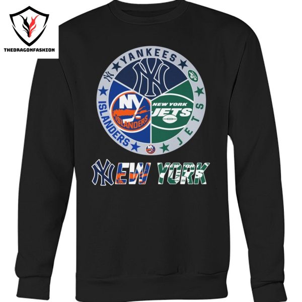 New York Yankees x New York Jets x New York Islanders Unisex T-Shirt