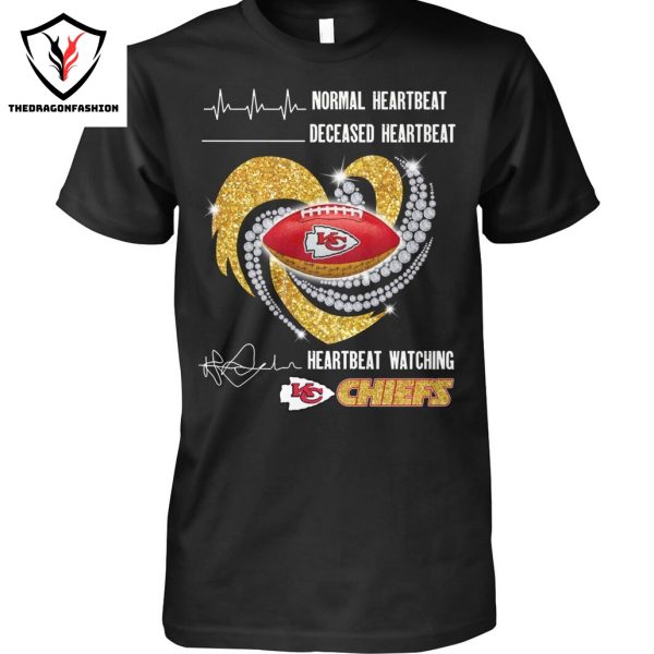 Normal Heartbeat – Decesed Heartbeat – Heartbeat Watching Kansas City Chiefs Unisex T-Shirt