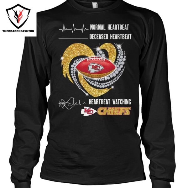 Normal Heartbeat – Decesed Heartbeat – Heartbeat Watching Kansas City Chiefs Unisex T-Shirt