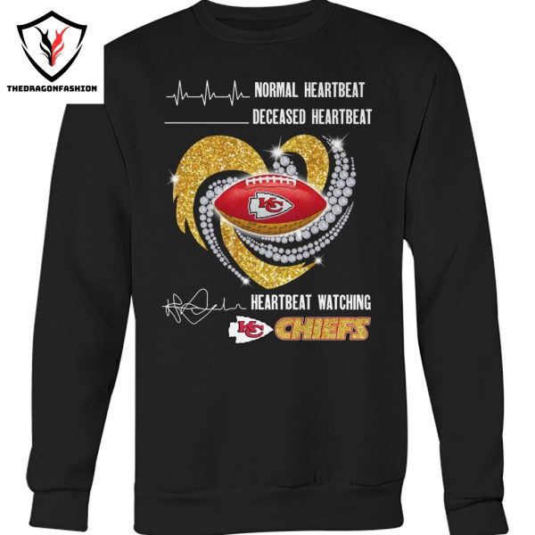 Normal Heartbeat – Decesed Heartbeat – Heartbeat Watching Kansas City Chiefs Unisex T-Shirt