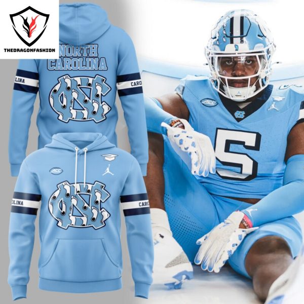 North Carolina Tar Heels Football Logo Hoodie – Blue