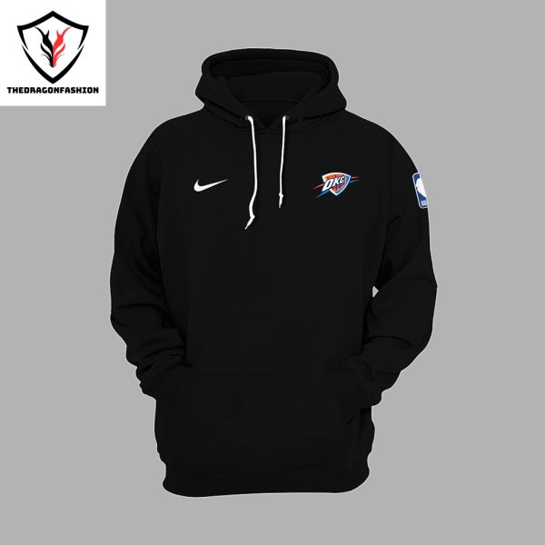 Oklahoma City Thunder Logo Design Black Hoodie