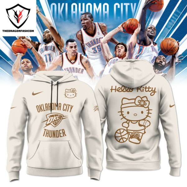 Oklahoma City Thunder x Hello Kitty Logo Design Hoodie