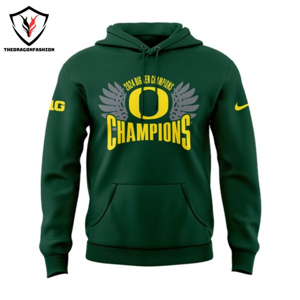 Oregon Ducks 2024 Big Ten Conference Champions Quack Attack Hoodie – Green