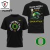 Oregon Ducks College Football Playoff Quack Attack 3D T-Shirt – White