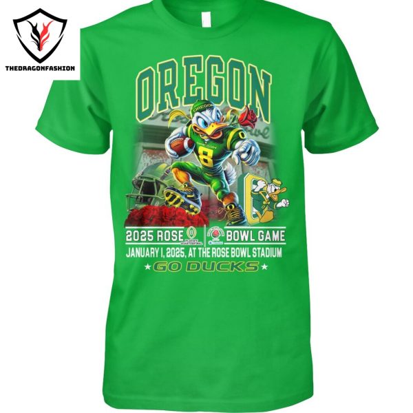 Oregon Ducks Football 2025 Rose Bowl Game Go Ducks Unisex T-Shirt