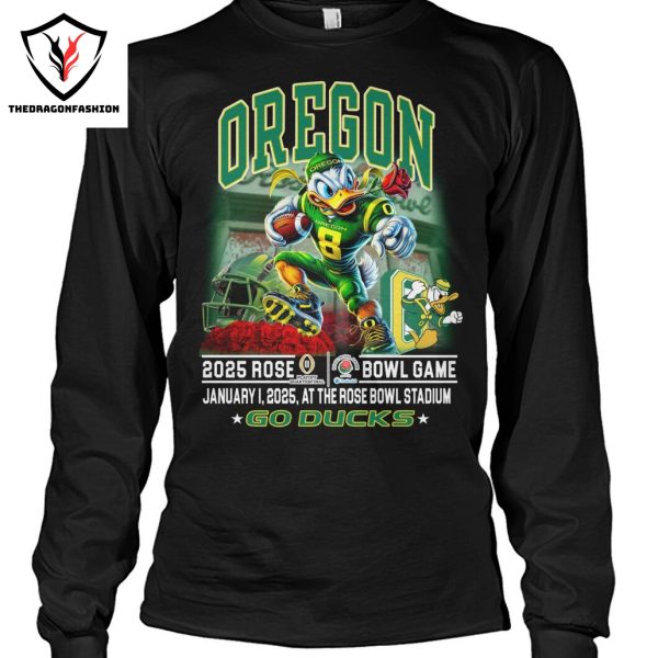 Oregon Ducks Football 2025 Rose Bowl Game Go Ducks Unisex T-Shirt