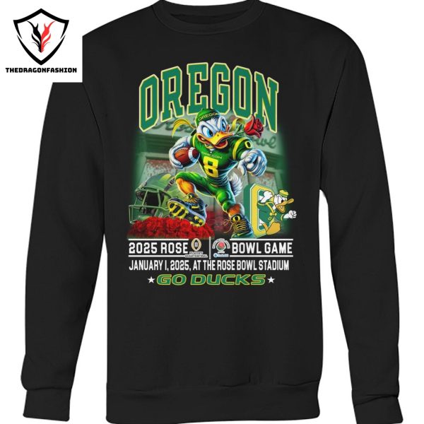 Oregon Ducks Football 2025 Rose Bowl Game Go Ducks Unisex T-Shirt